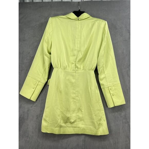 Anthropologie Misha Tie Front Mini Blazer Size 10 Green - Picture 5 of 12